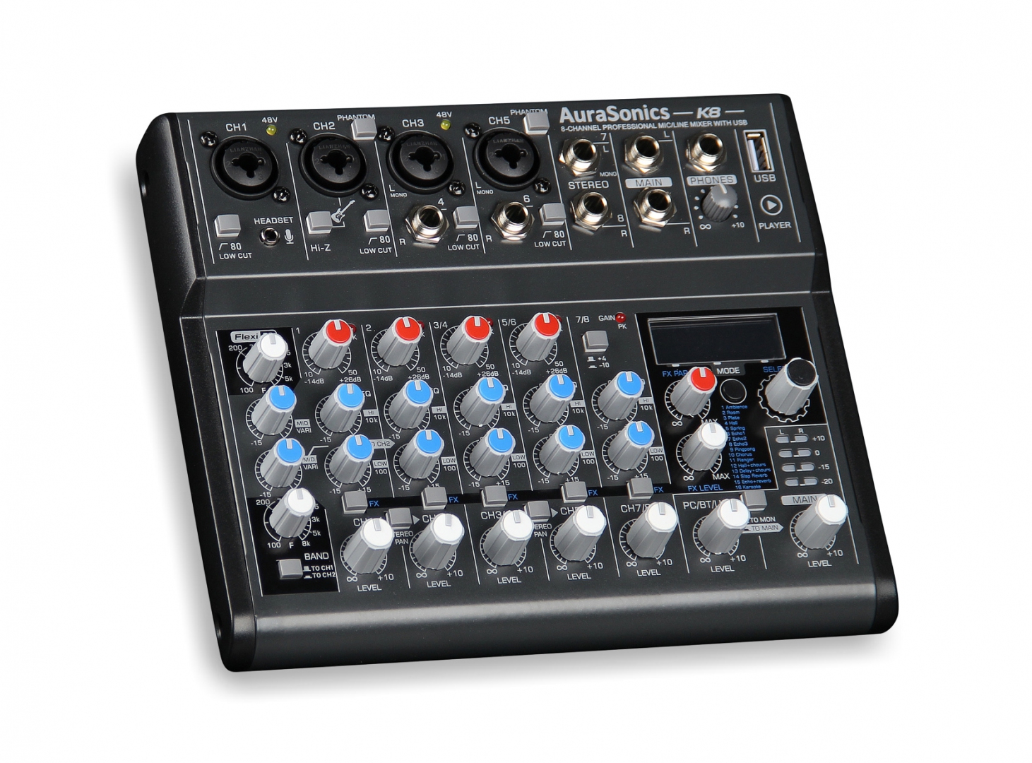 AuraSonics K8 компактный микшерный пульт в Киришах